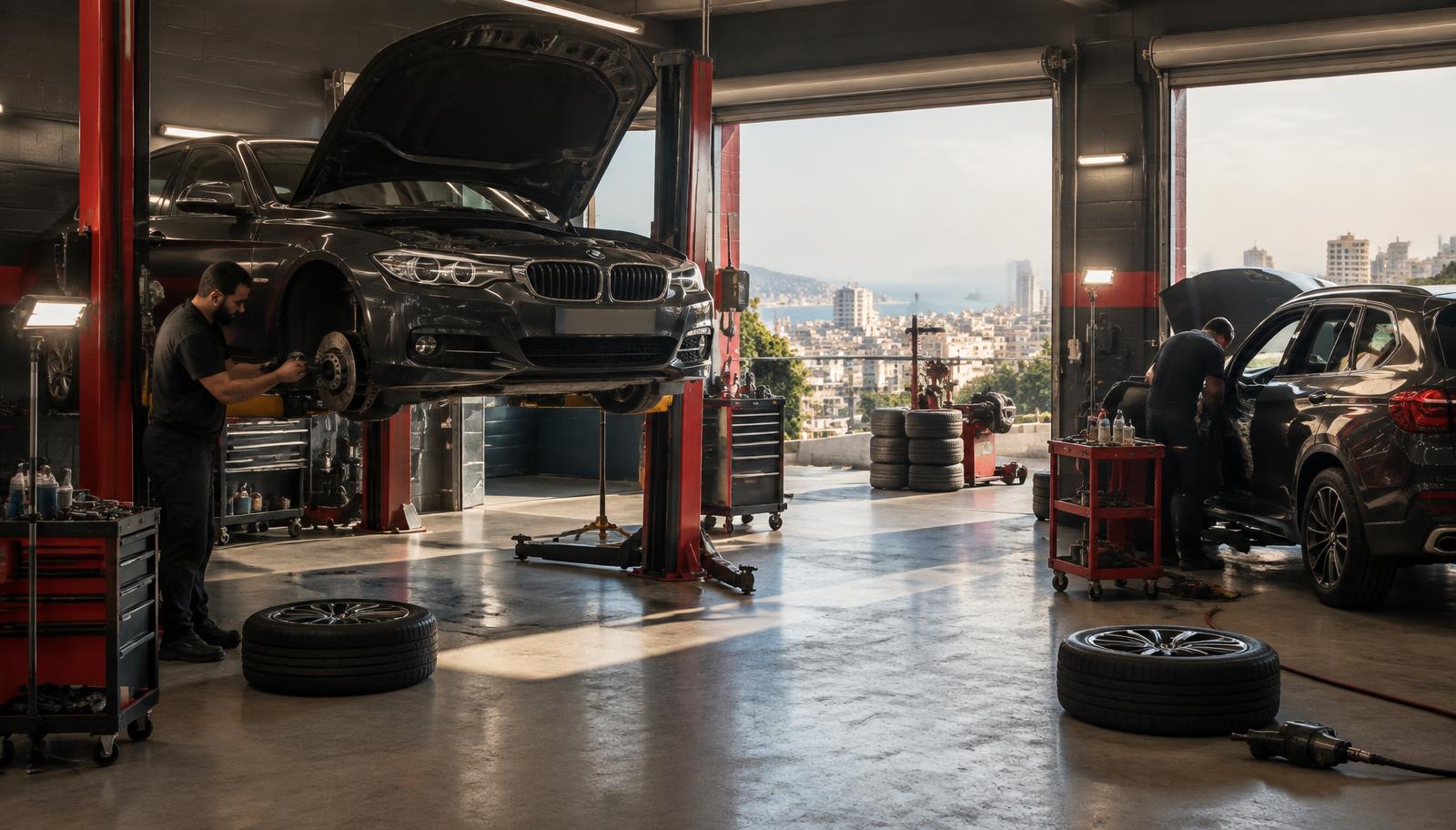 Workshop bays